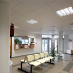 járóbeteg szakellátó központ váró, recepció,, TIOP pályázat 2011.